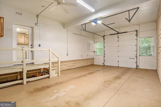 a view of a room with an empty space