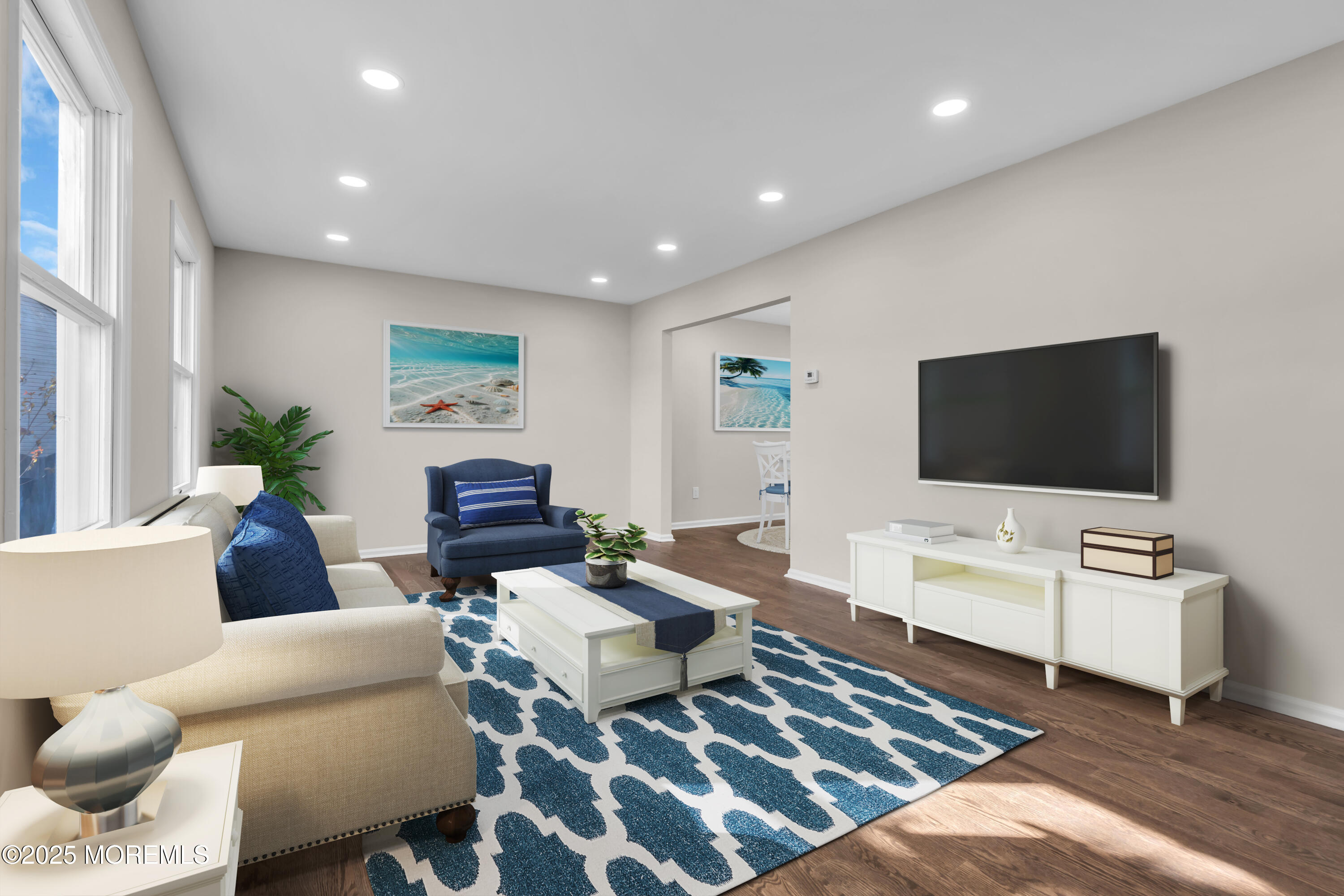 132 Holly Court Little Egg Harbor, NJ 08087 - Photo 8 of 22 Living Room w/hw flooring