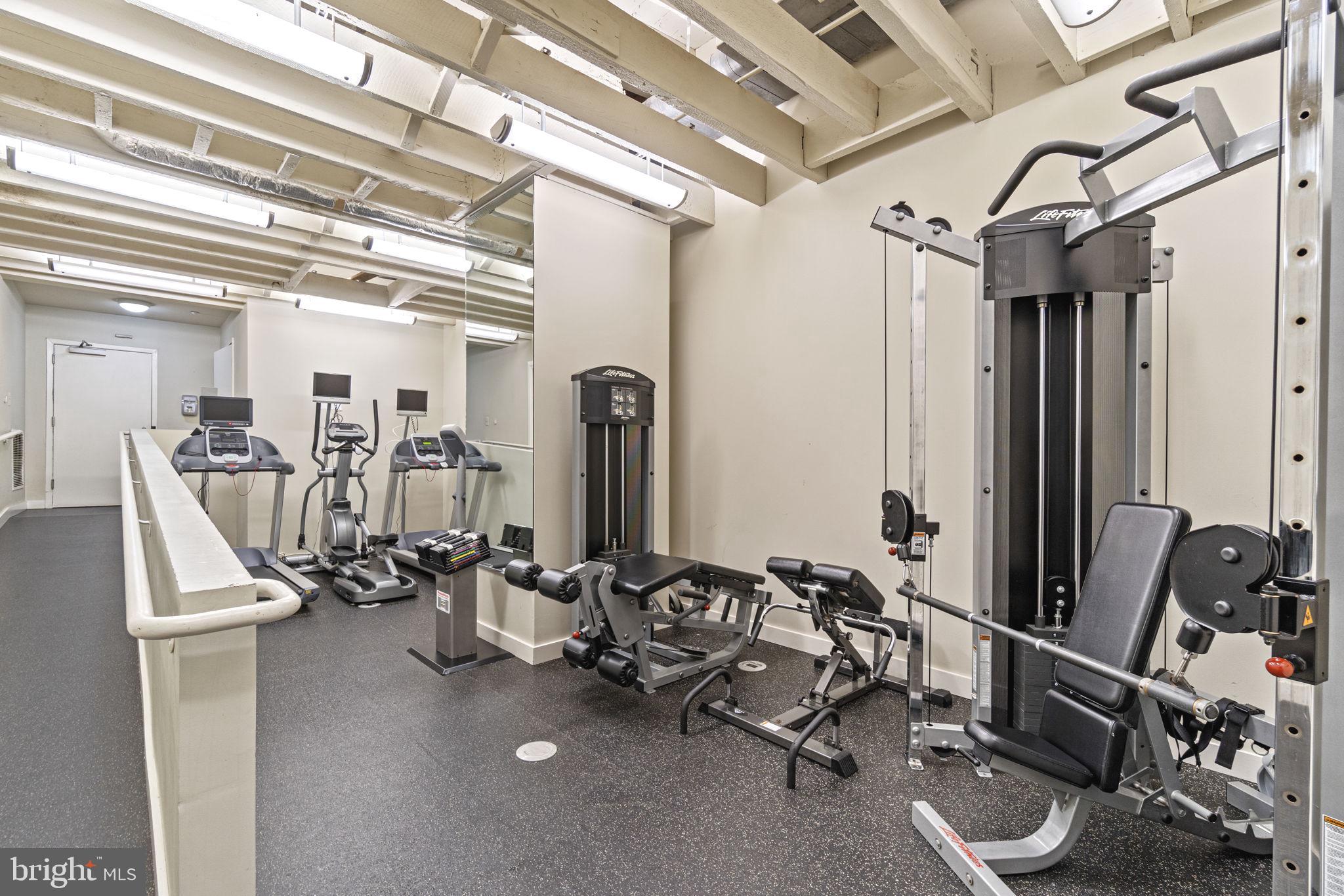 912 F Street Northwest, Unit 1100 Washington, DC 20004 - Photo 21 of 23 a view of a room with gym equipment