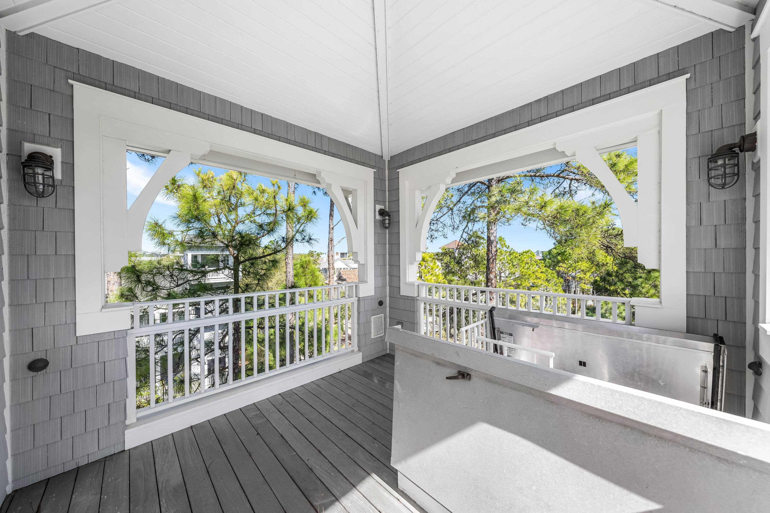 8 Shingle Lane Watersound, FL 32461 - Photo 68 of 73 a bathroom with a large window and a bathtub