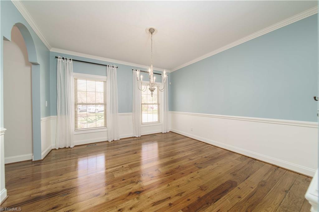 4400 Preston Point High Point, NC 27265 - Photo 5 of 49 Dining Room, Solid White Oak paneling painted white, Main Level.