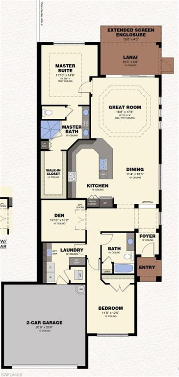 5720 Highbourne Drive Naples, FL 34113 - Photo 38 of 38 Floor Plan