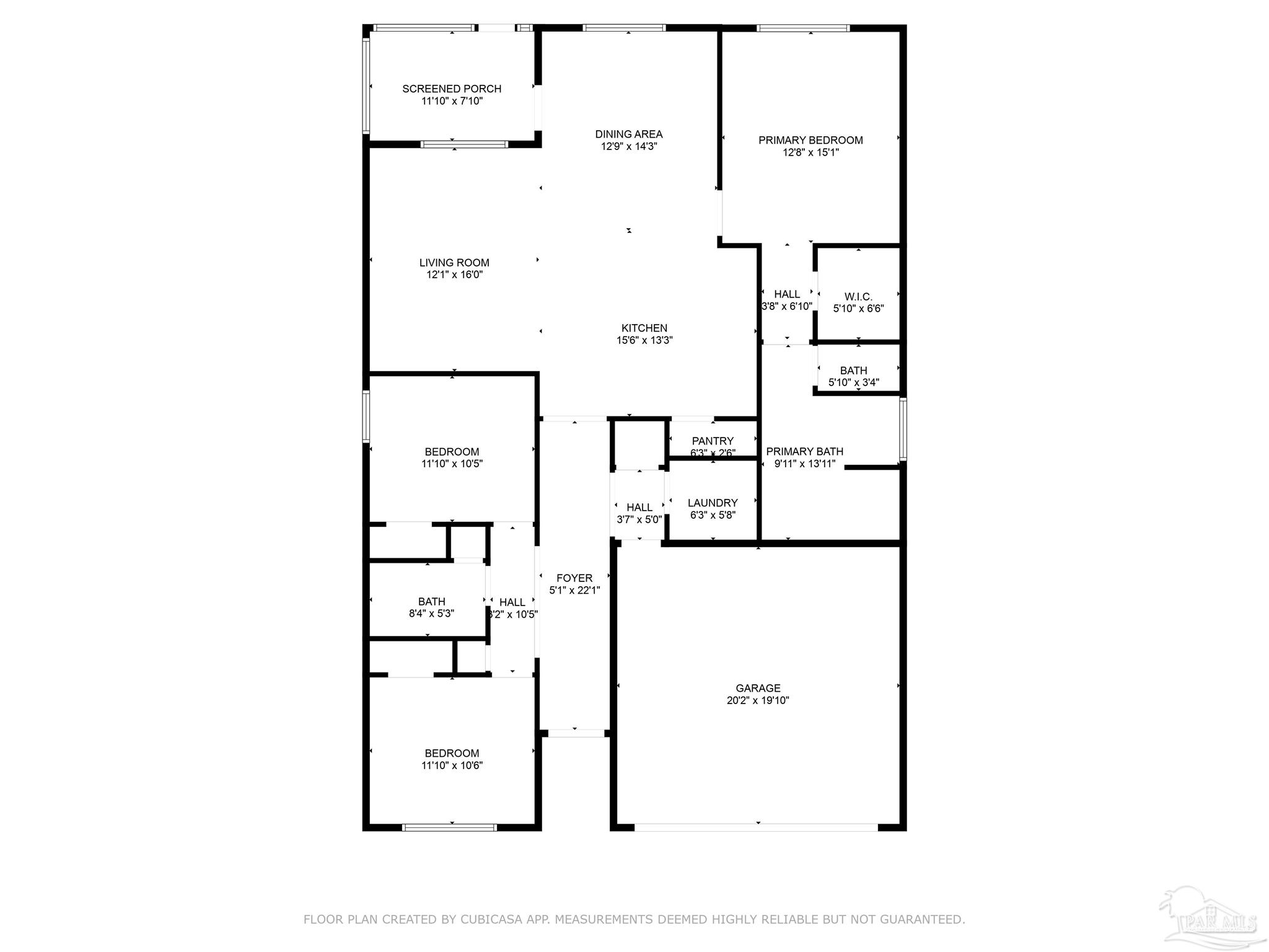 4706 Apple Field Way Milton, FL 32571 - Photo 52 of 52 a picture of a floor plan