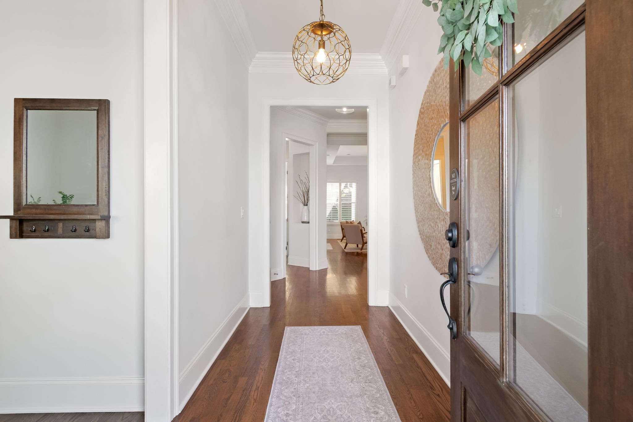 463 Avon River Road Franklin, TN 37064 - Photo 11 of 91 a view of a hallway view with wooden floor and staircase