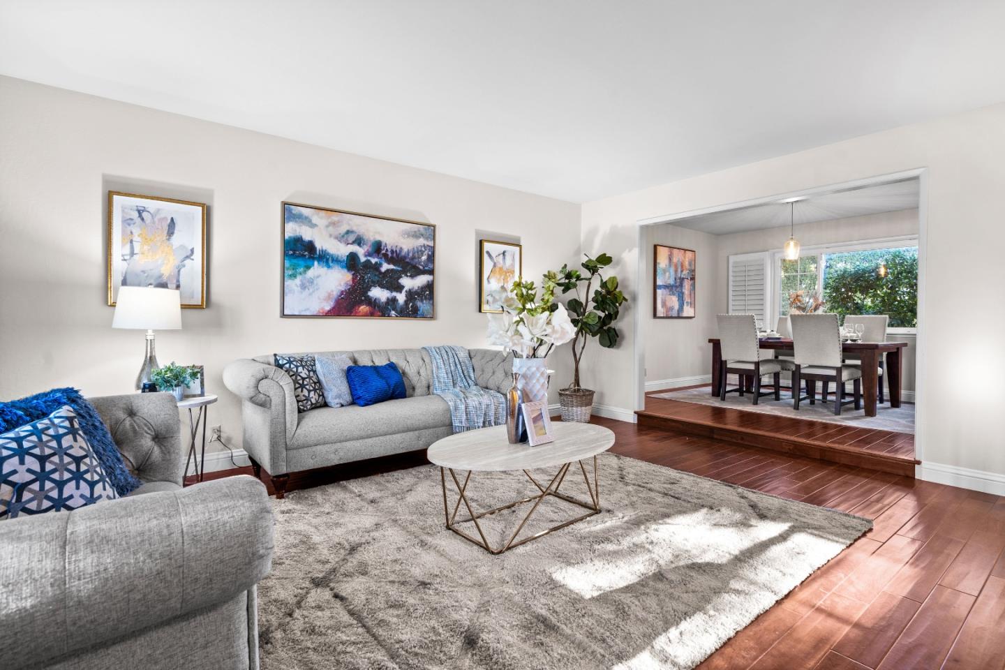 775 Steuben Drive Sunnyvale, CA 94087 - Photo 4 of 37 a living room with furniture and wooden floor