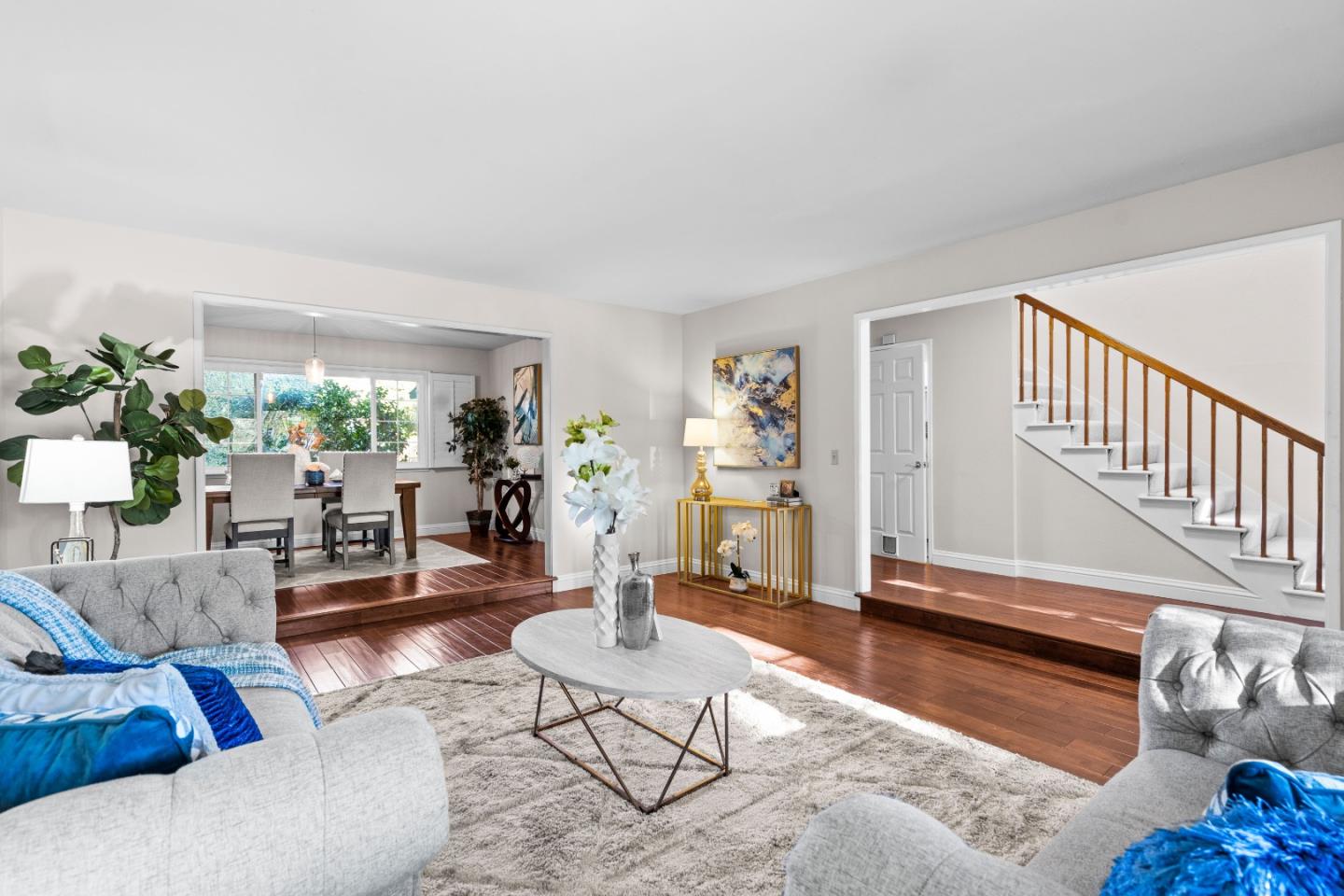 775 Steuben Drive Sunnyvale, CA 94087 - Photo 5 of 37 a living room with furniture and wooden floor