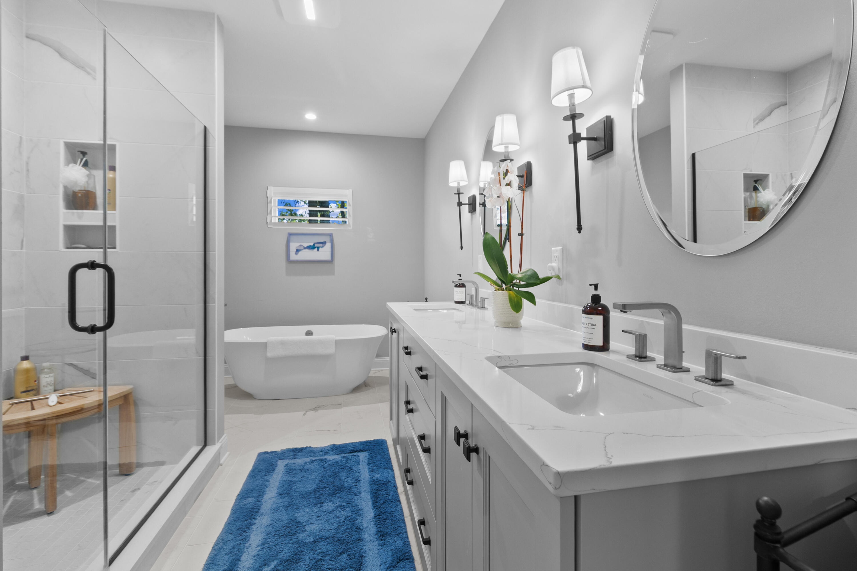 1581 Ryder Cup Road, Unit 1631 Geneva, WI 53147 - Photo 21 of 54 Lower Level Bath with Large Shower and Soaking Tub