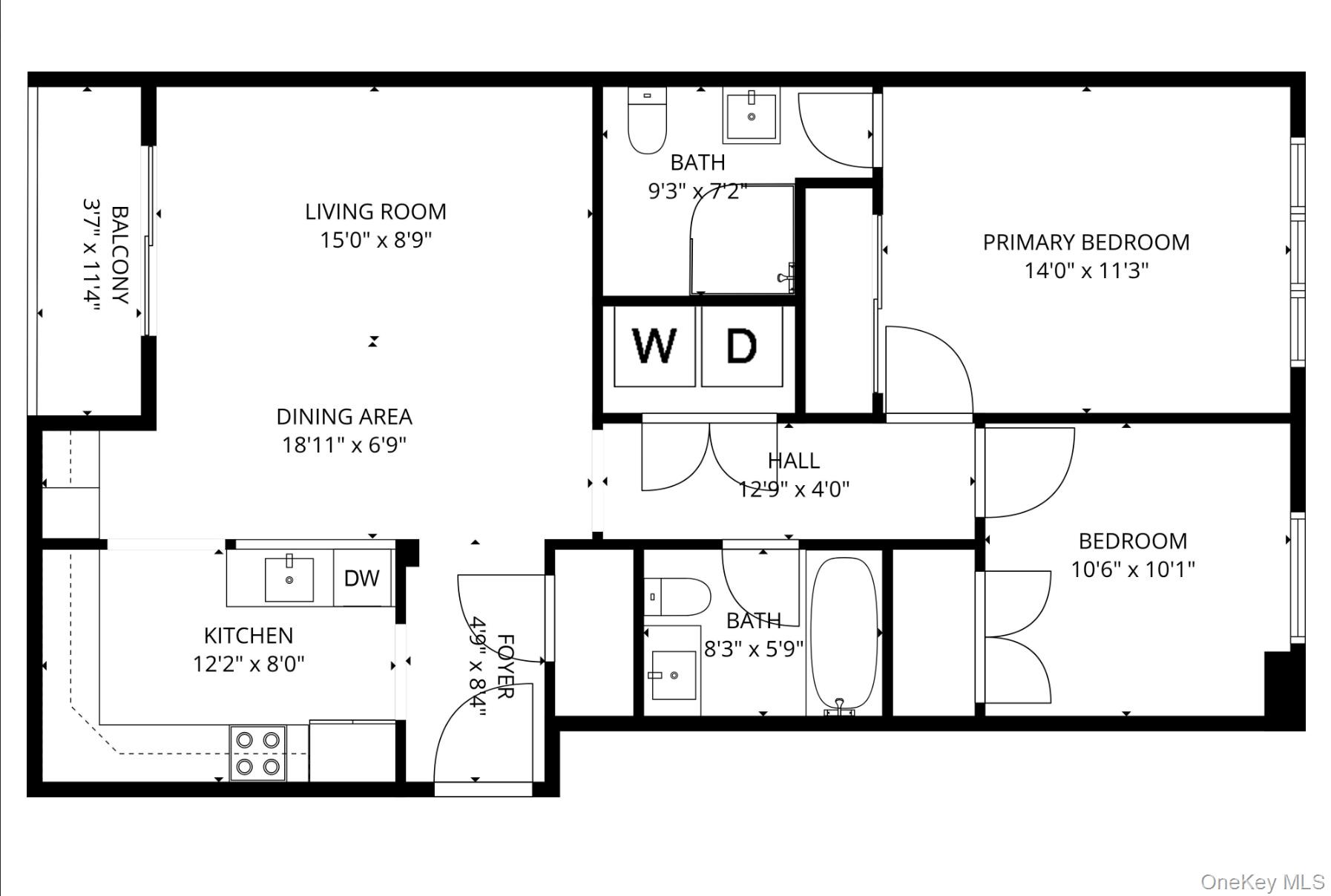 543 Main Street, Unit 407 New Rochelle, NY 10801 - Photo 25 of 25 Floor plan for layout