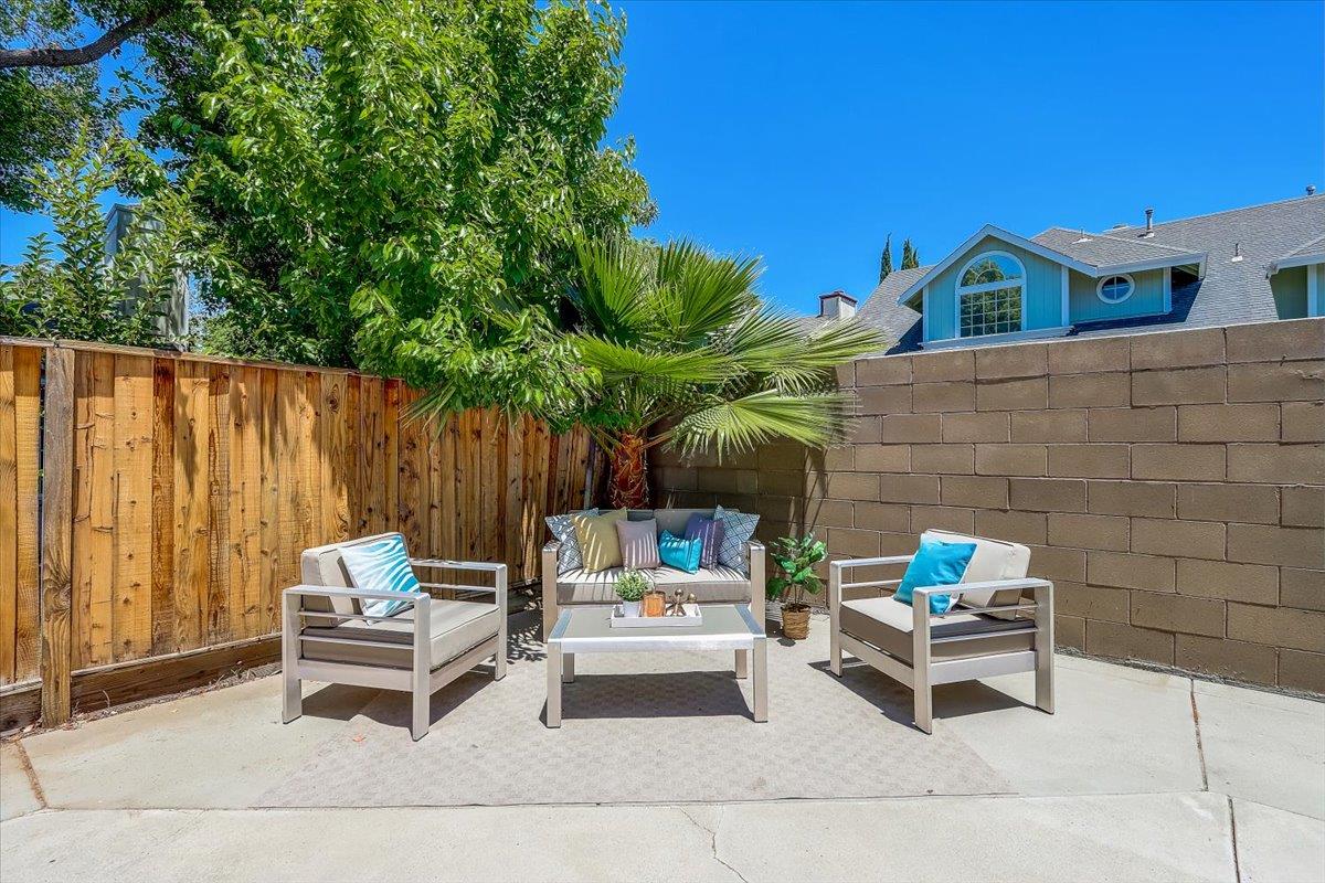 238 Mavis Drive Pleasanton, CA 94566 - Photo 38 of 53 a backyard of a house with table and chairs