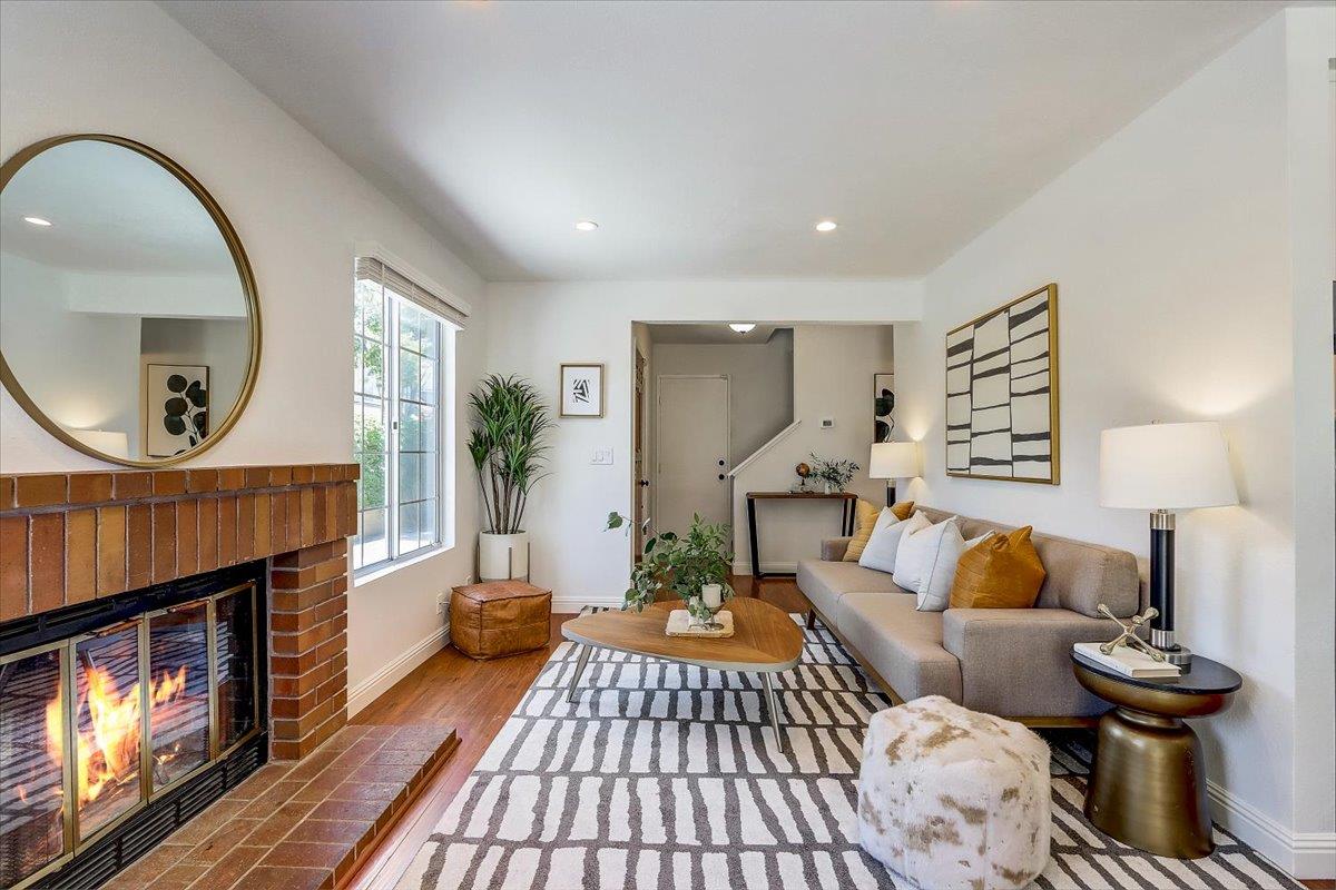 238 Mavis Drive Pleasanton, CA 94566 - Photo 5 of 53 a living room with furniture and a fireplace