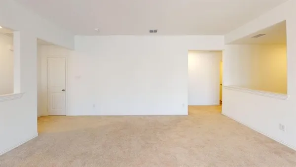 a view of an empty room