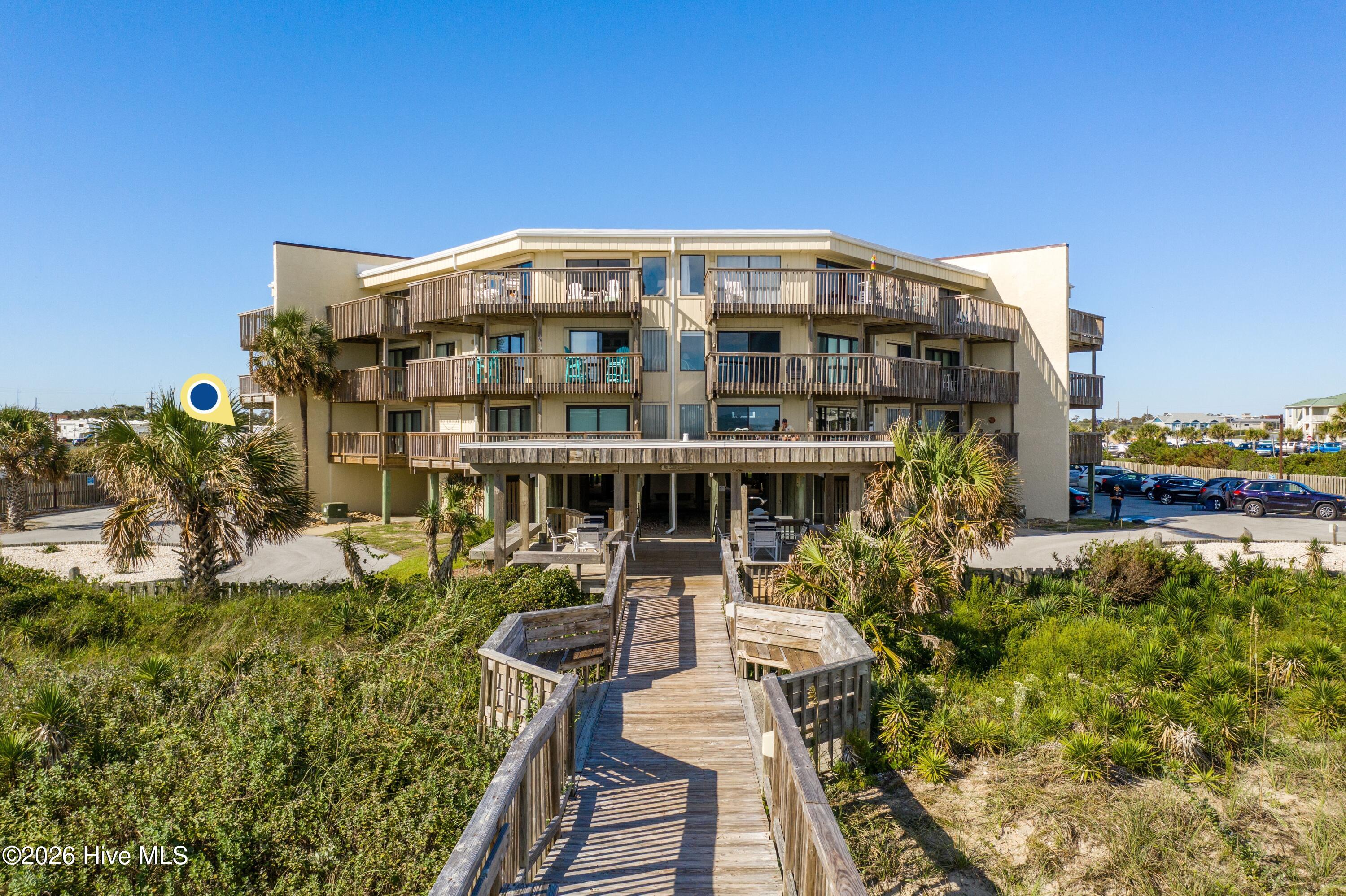 9100 Reed Drive, Unit 1108 Emerald Isle, NC 28594 - Photo 41 of 55 Queens Court View From Beach