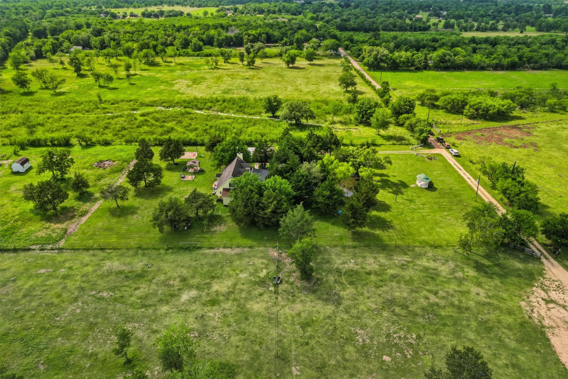 a view of a garden