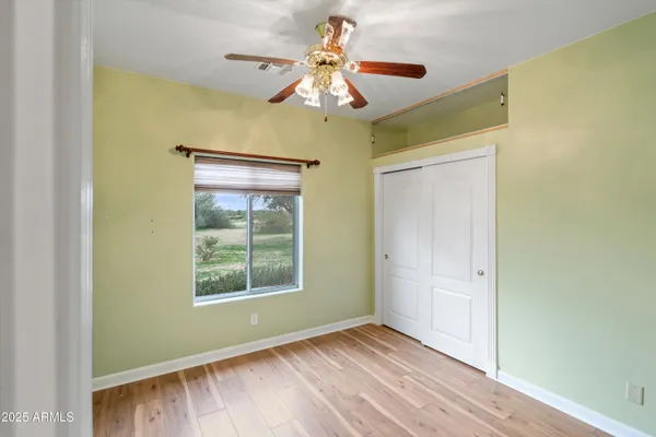a view of a lake with a mountain in the background