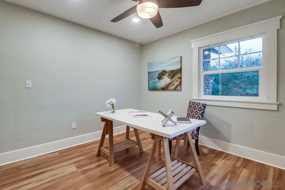 11461 Posthill Place Lakeside, CA 92040 - Photo 20 of 46 a view of a workspace with furniture and wooden floor