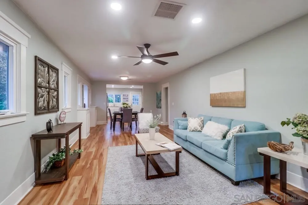 11461 Posthill Place Lakeside, CA 92040 - Photo 8 of 46 a living room with furniture and a ceiling fan
