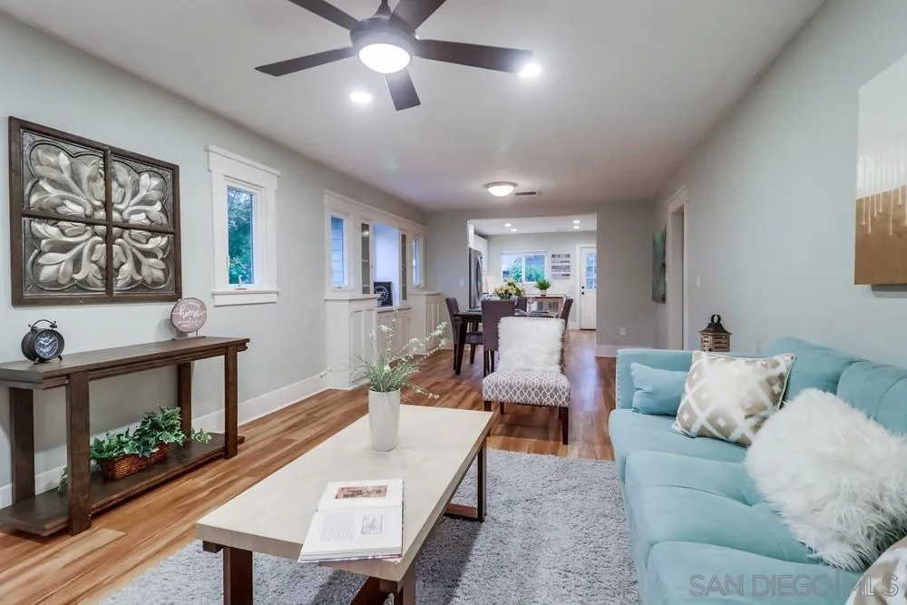 11461 Posthill Place Lakeside, CA 92040 - Photo 10 of 46 a living room with furniture and a wooden floor