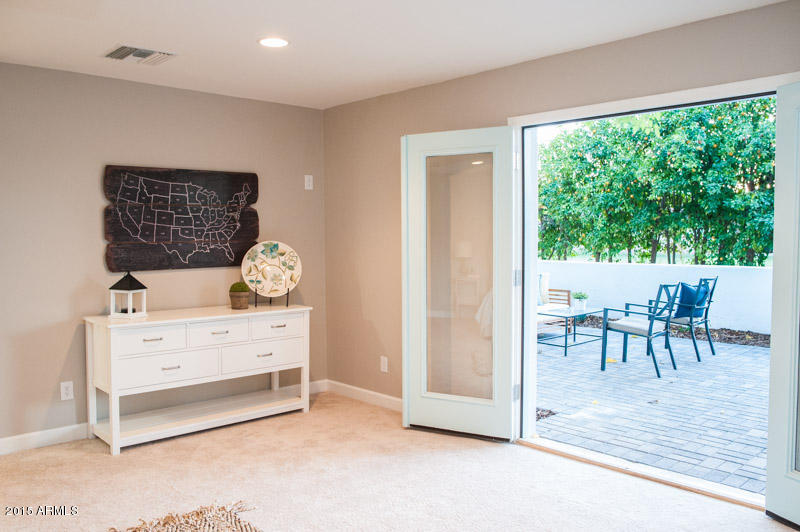 75 East Silver Creek Road Gilbert, AZ 85296 - Photo 11 of 18 Master bedroom french doors to courtyard