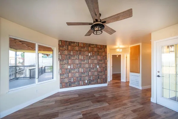 wooden floor in an empty room