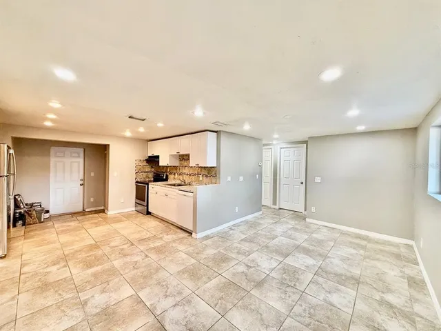 a view of a electric appliances in a room