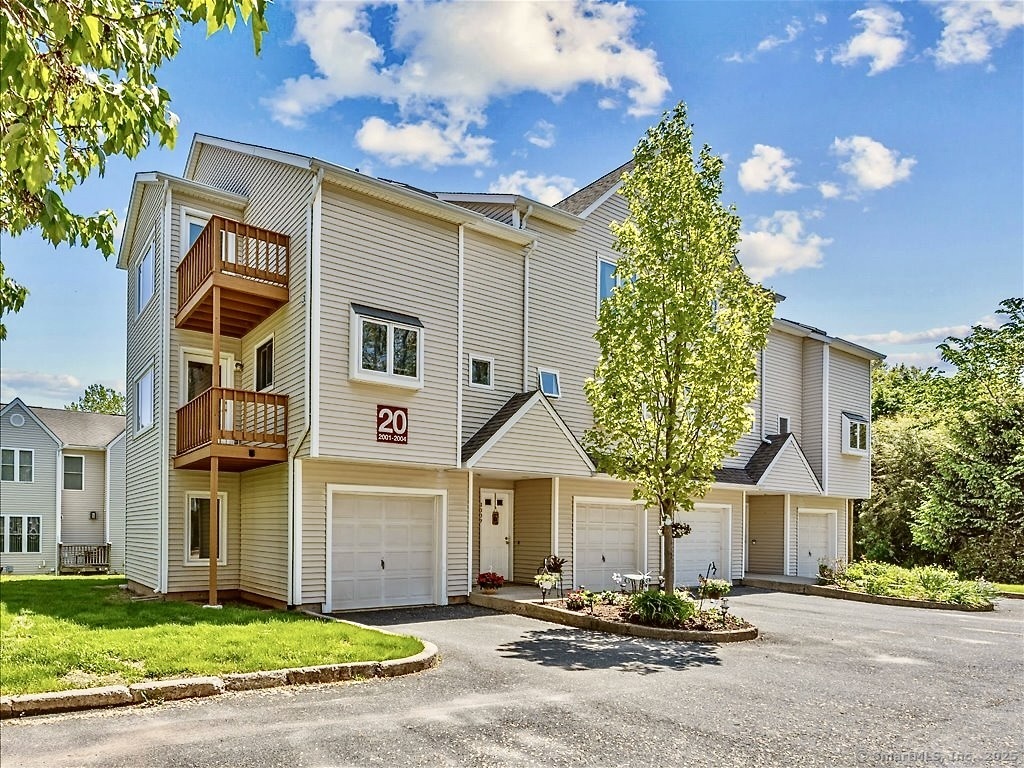 a front view of a house