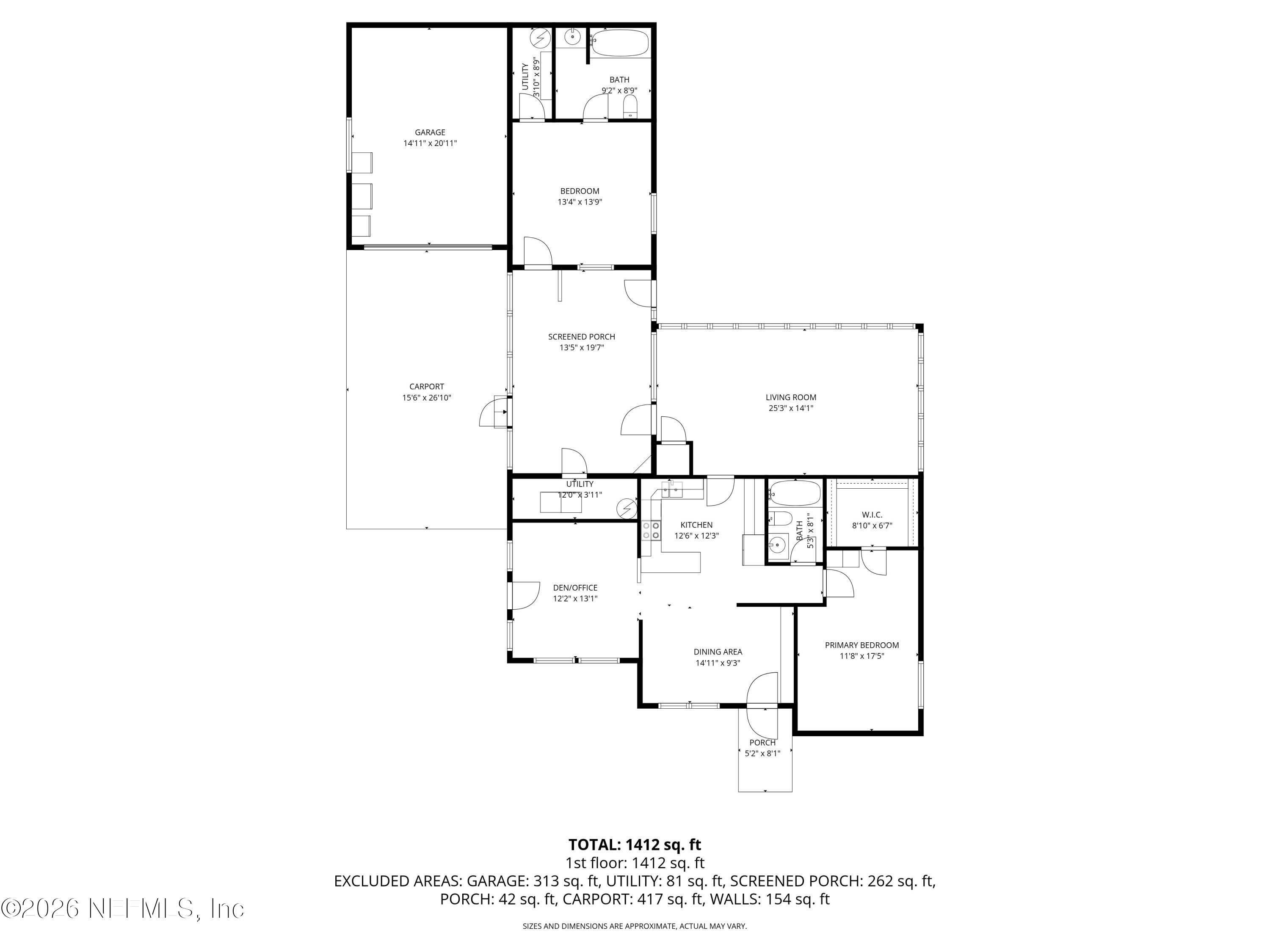 110 Shaffer Avenue Crescent City, FL 32112 - Photo 44 of 44 a picture of floor plan