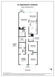 $1,795,000 | 67 Beaumont Avenue, San Francisco, CA 94118