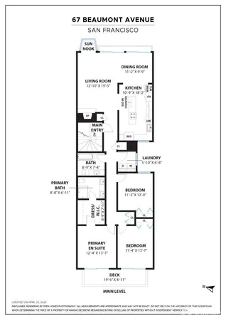 $1,795,000 | 67 Beaumont Avenue, San Francisco, CA 94118