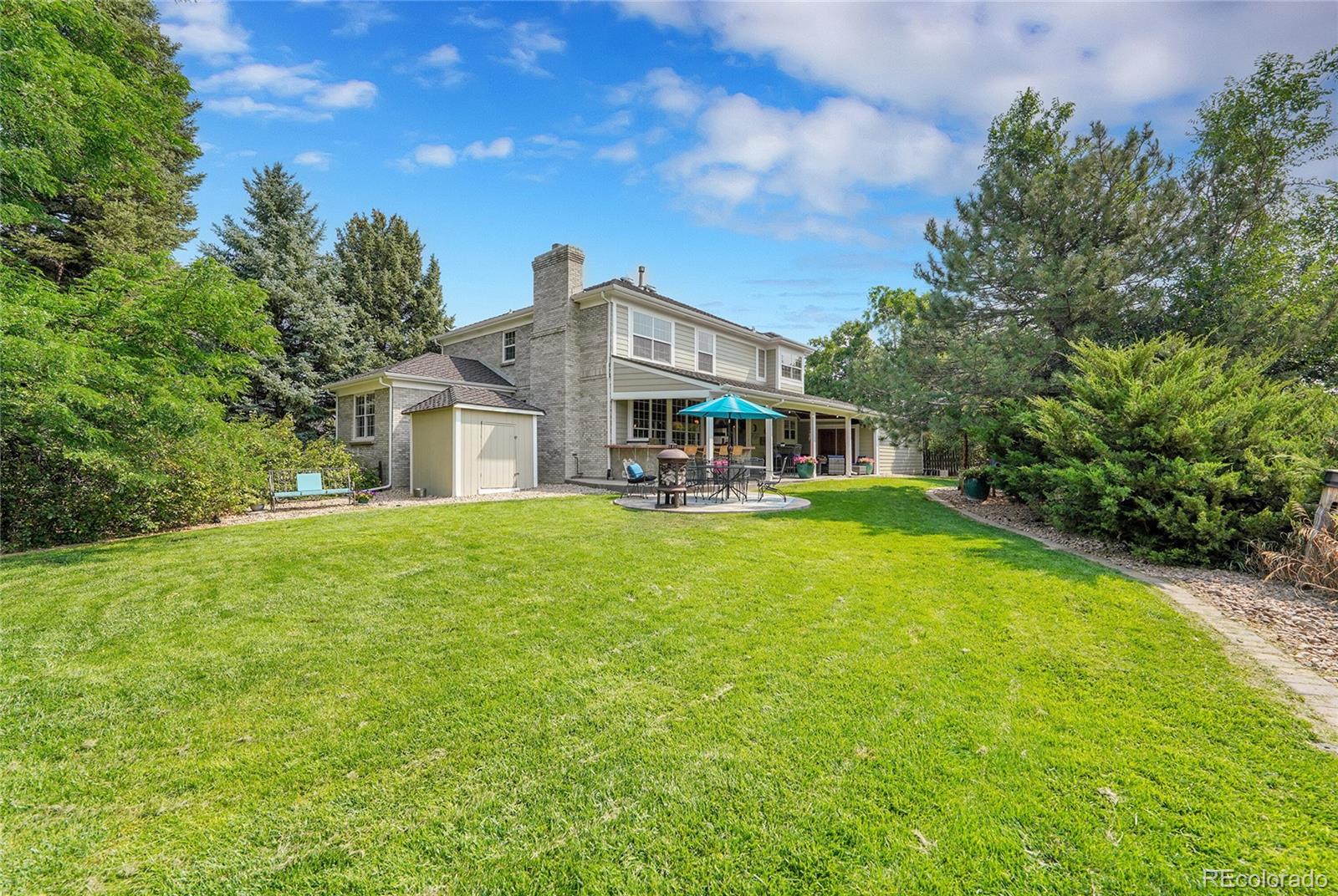 2226 Thistle Ridge Circle Highlands Ranch, CO 80126 - Photo 35 of 49 a front view of a house with a garden