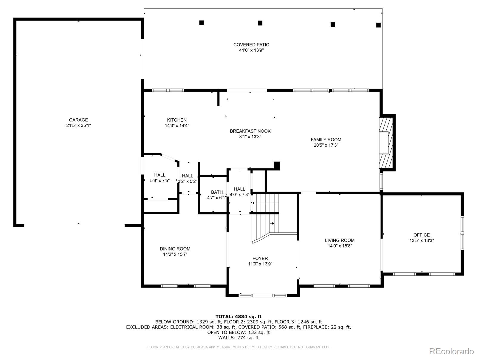 2226 Thistle Ridge Circle Highlands Ranch, CO 80126 - Photo 47 of 49 a picture of a floor plan