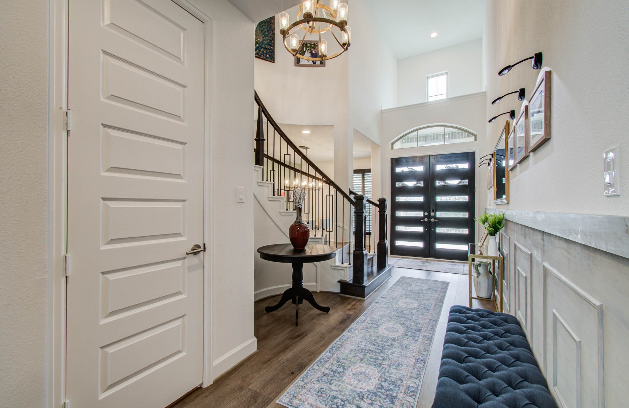 24430 Switchgrass Vly Way Katy, TX 77493 - Photo 7 of 50 Cathedral entry way with upgraded light fixture.