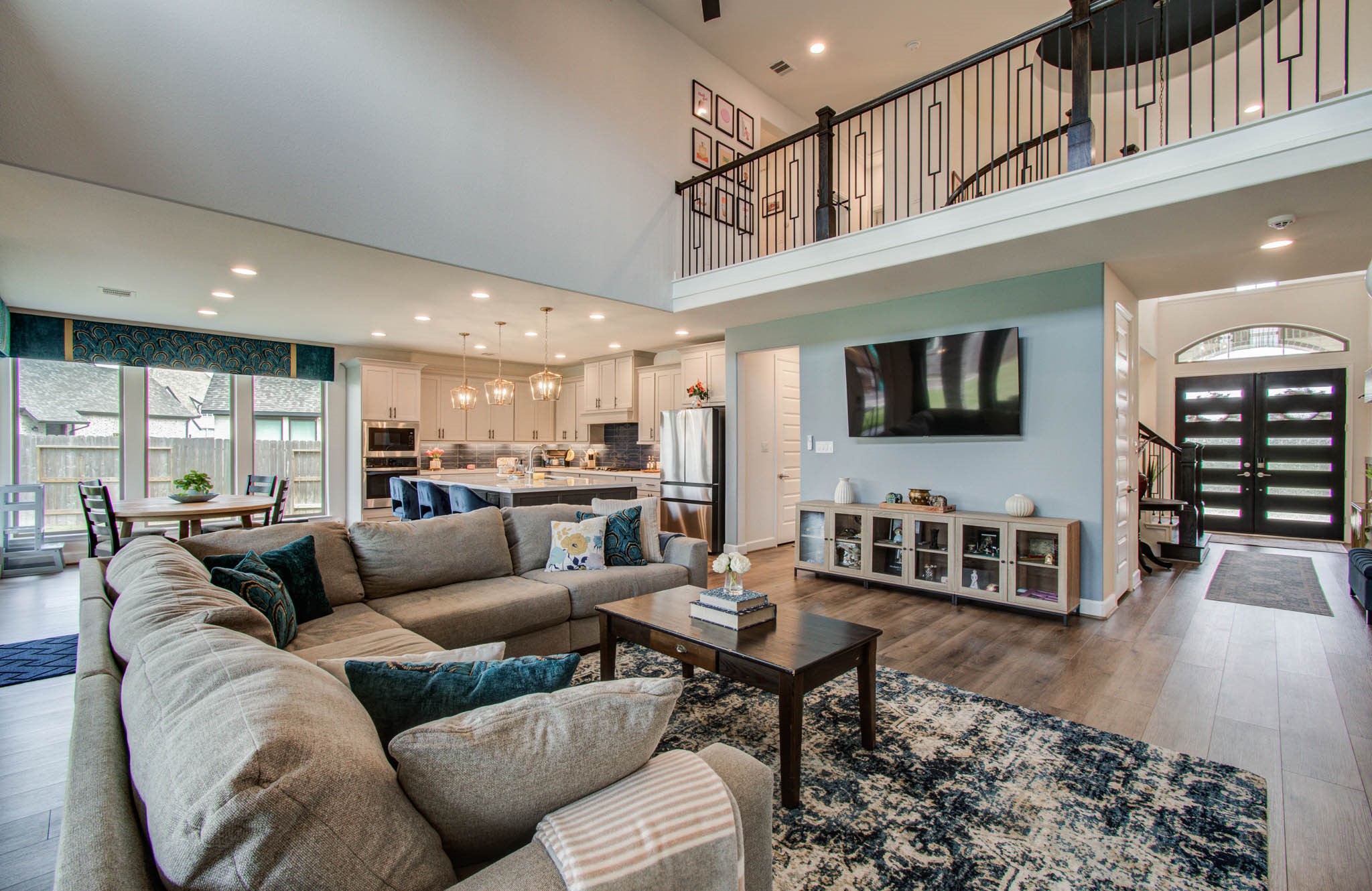 24430 Switchgrass Vly Way Katy, TX 77493 - Photo 10 of 50 Living room has TV mount that is eye level.