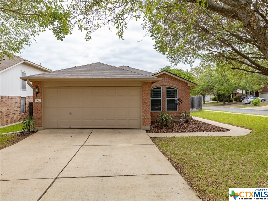 a front view of a house with entertaining space