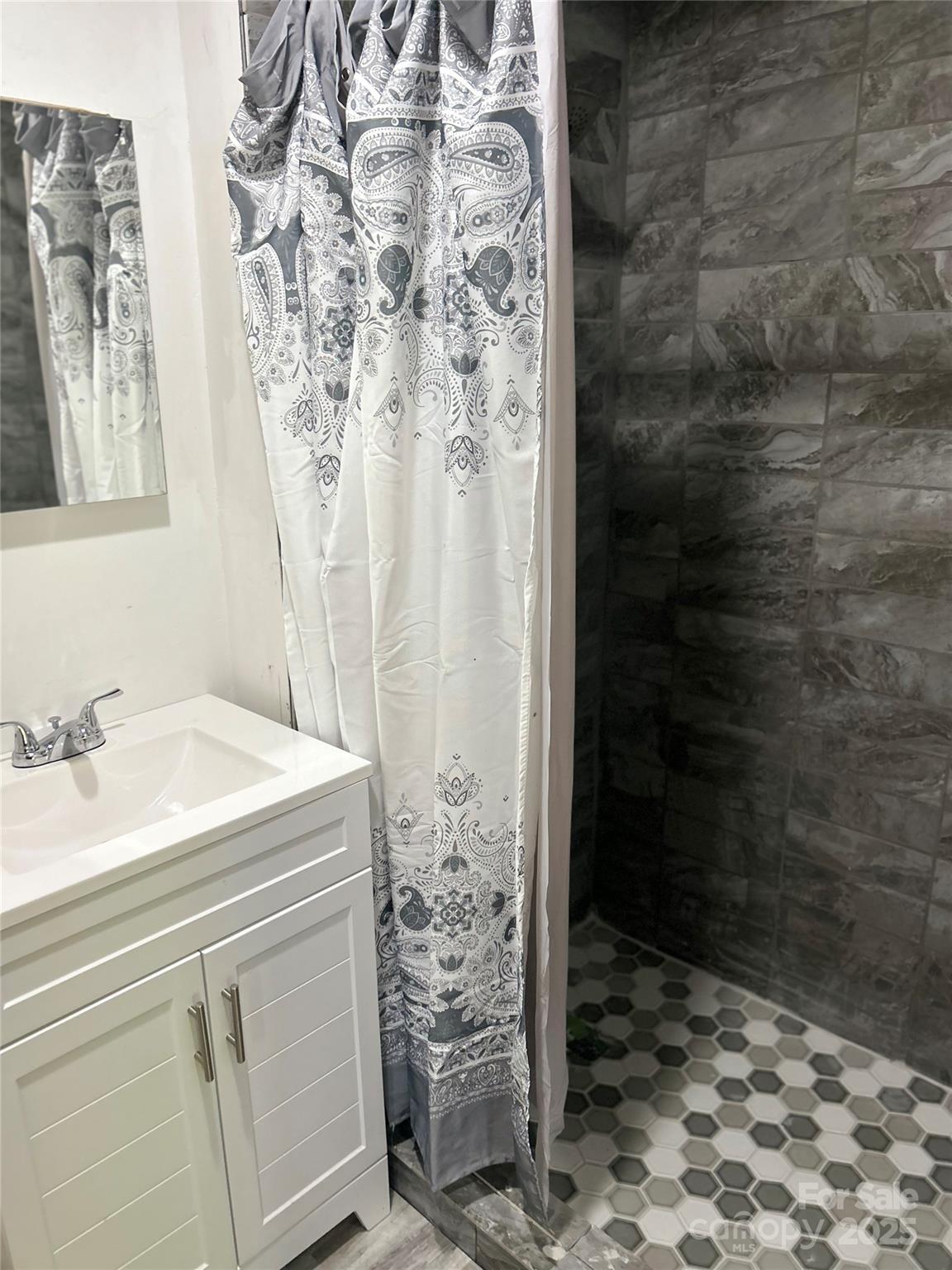 1401 Morven Road Wadesboro, NC 28170 - Photo 17 of 27 a bathroom with a shower and a sink