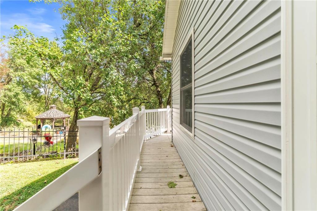 120 West Catherine Street Somerset, PA 15501 - Photo 24 of 31 a view of a balcony with wooden floor and fence