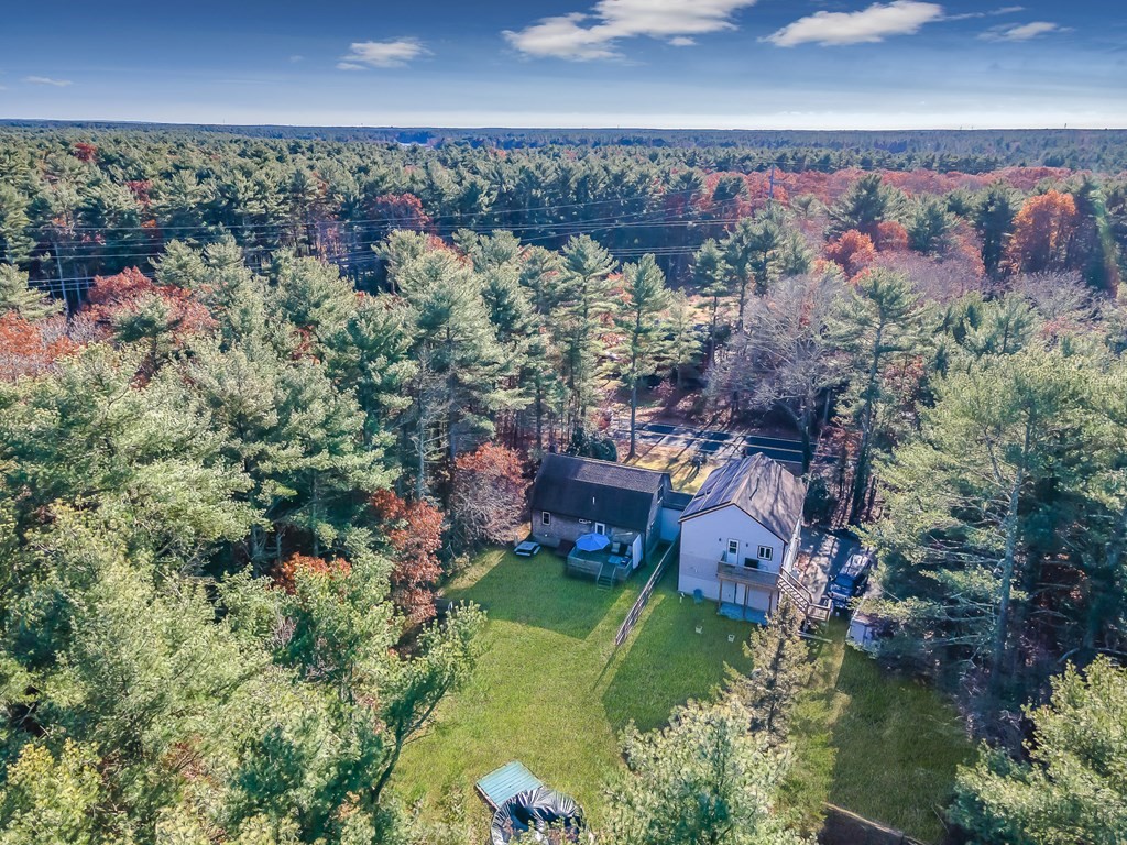 133 High Street Rochester, MA 02770 - Photo 37 of 38 an aerial view of a house with a yard
