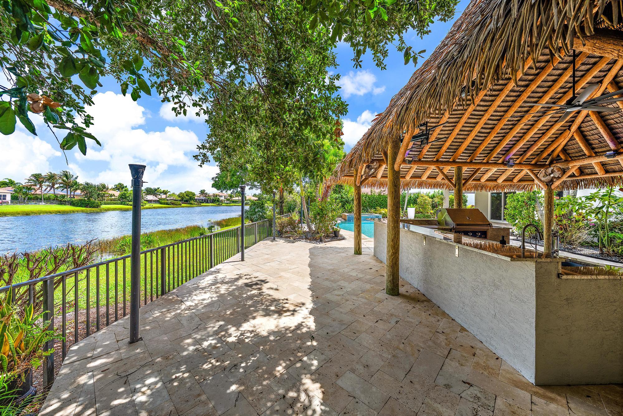 340 Rudder Cay Way Jupiter, FL 33458 - Photo 46 of 87 Tiki Hut & Lake View