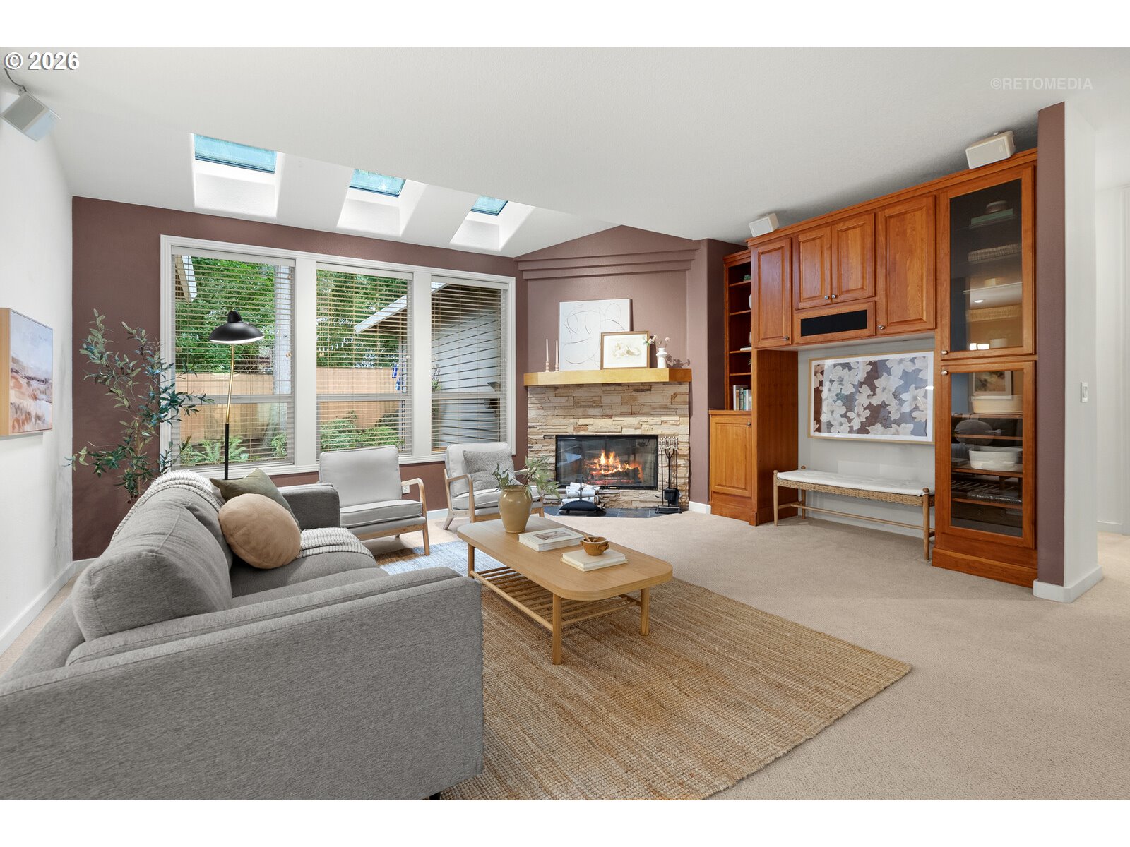 2625 Southwest 75th Terrace Portland, OR 97225 - Photo 11 of 45 a living room with furniture fireplace and a large window