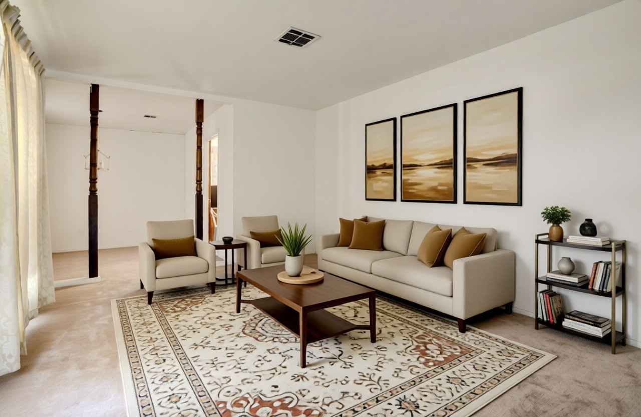 4422 Trigg Street Houston, TX 77093 - Photo 6 of 17 a living room with furniture and large window