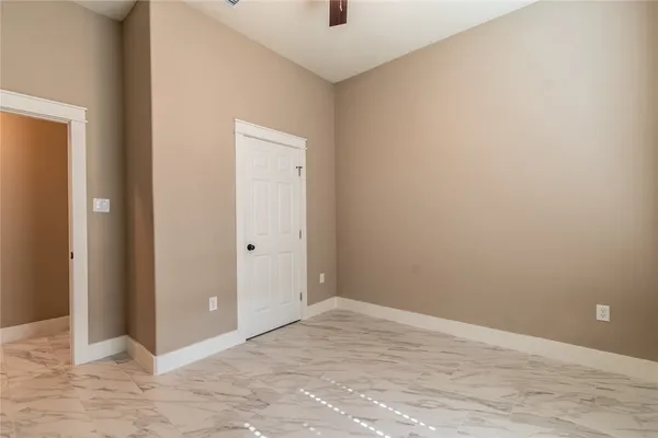 a view of an empty room