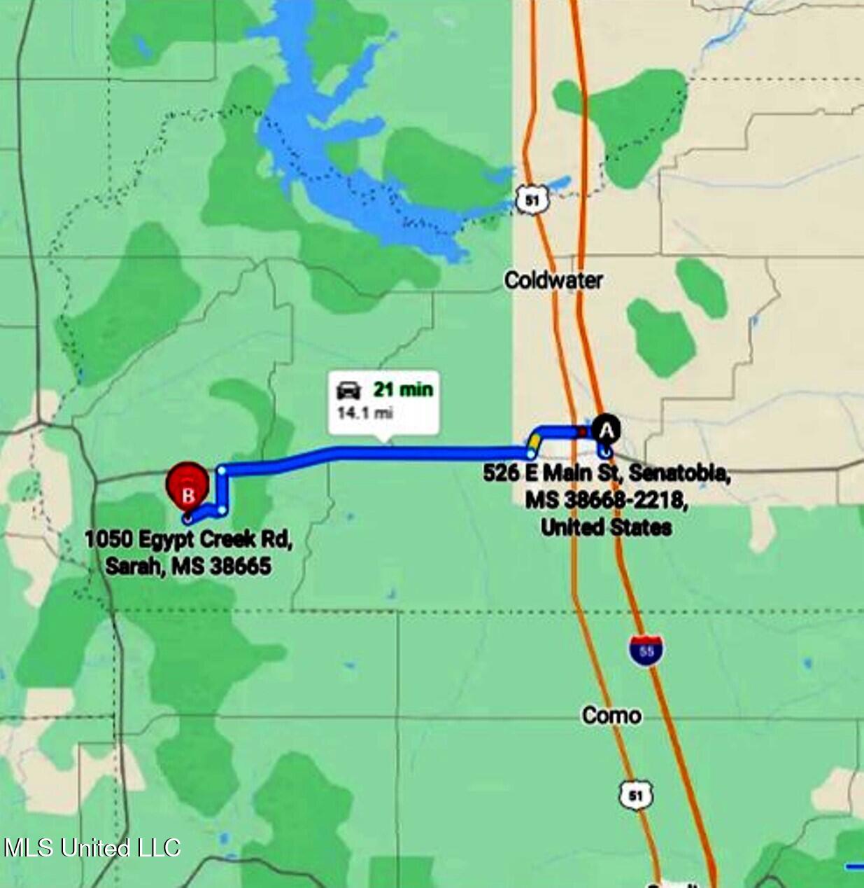 1050 Egypt Creek Road Sarah, MS 38665 - Photo 21 of 23 Map 3