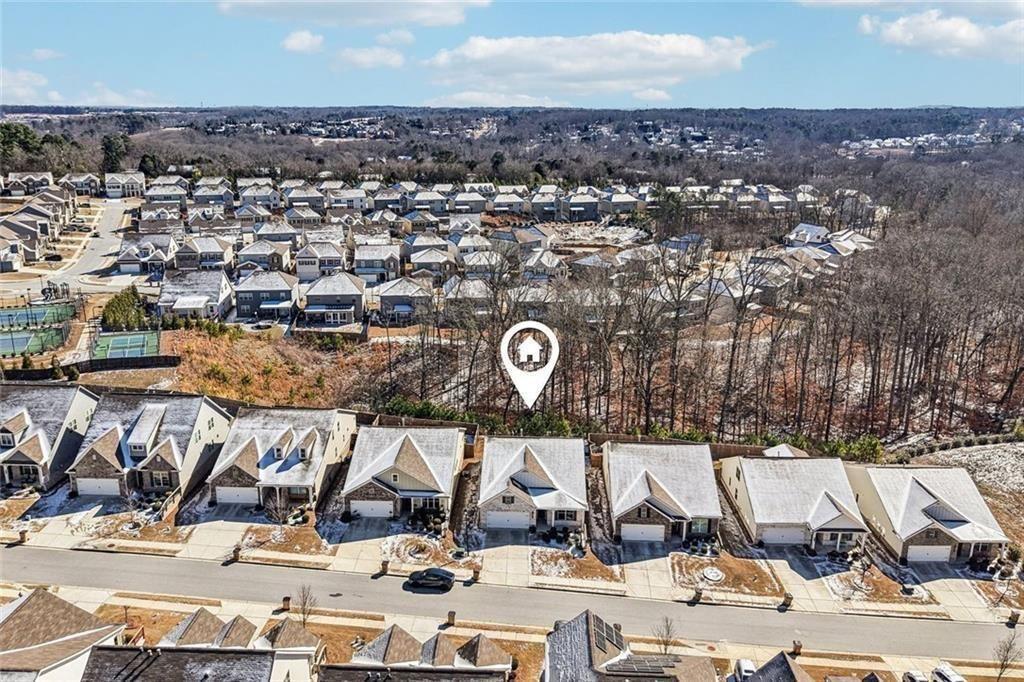 3431 High Shoals Buford, GA 30519 - Photo 39 of 51 an aerial view of a house with a outdoor space