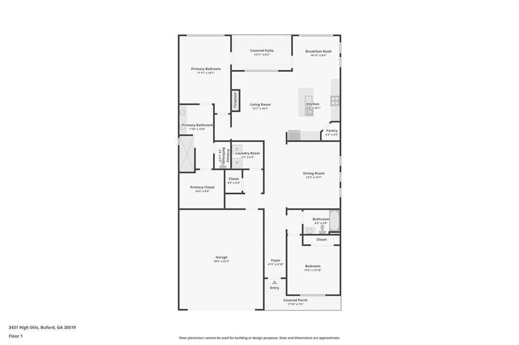 3431 High Shoals Buford, GA 30519 - Photo 51 of 51 a picture of a floor plan
