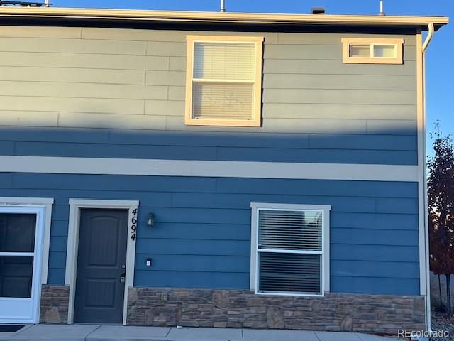 a view of front door