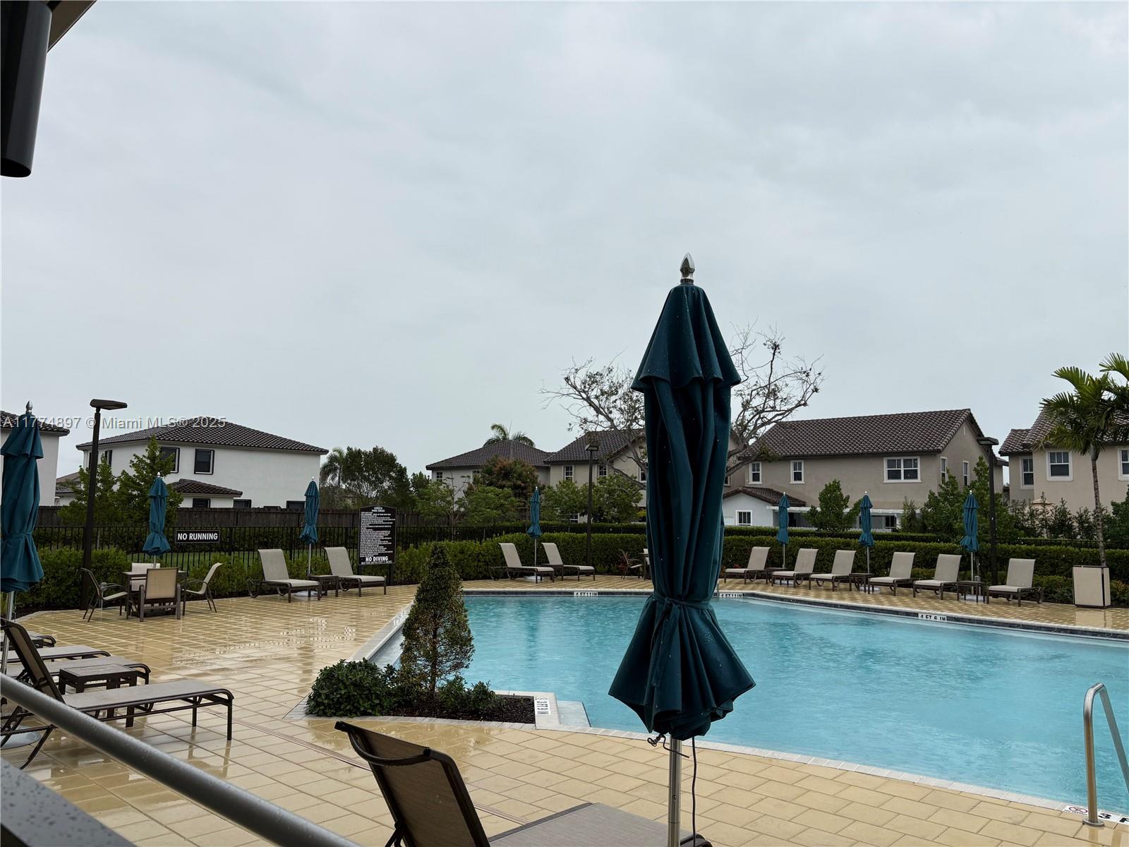 11772 Southwest 247th Terrace, Unit 11772 Homestead, FL 33032 - Photo 23 of 27 a view of swimming pool from a balcony