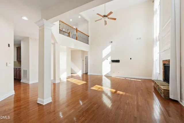 a view interior of the house with wooden floor
