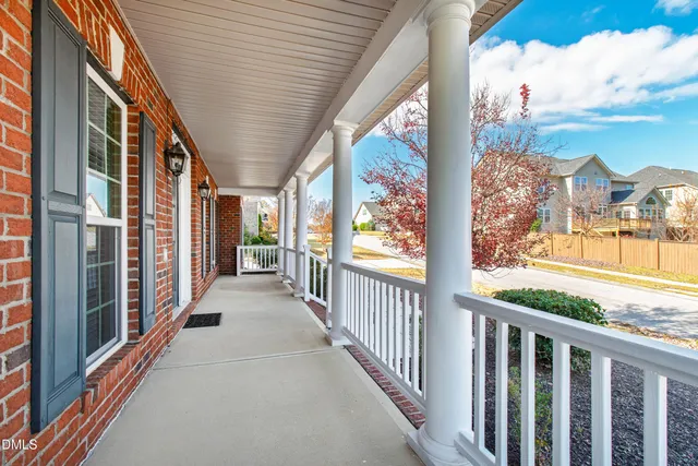 a view of a city from a balcony