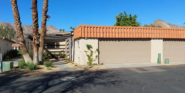 a view of a house with a garage