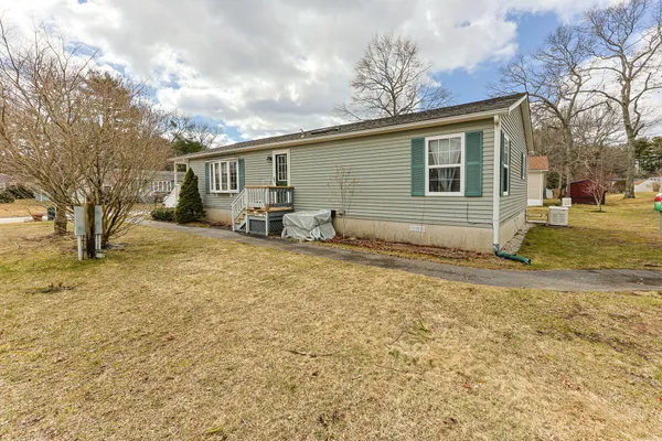 a backyard of a house