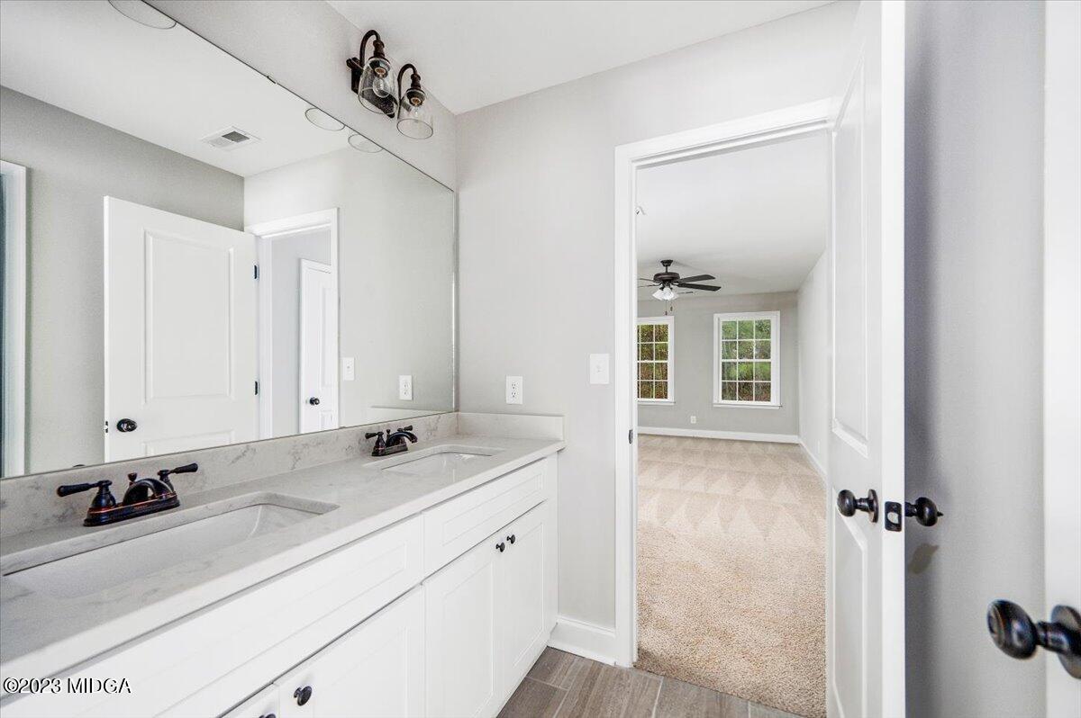 255 High Ridge Court Macon, GA 31220 - Photo 21 of 28 a bathroom with a sink and a mirror